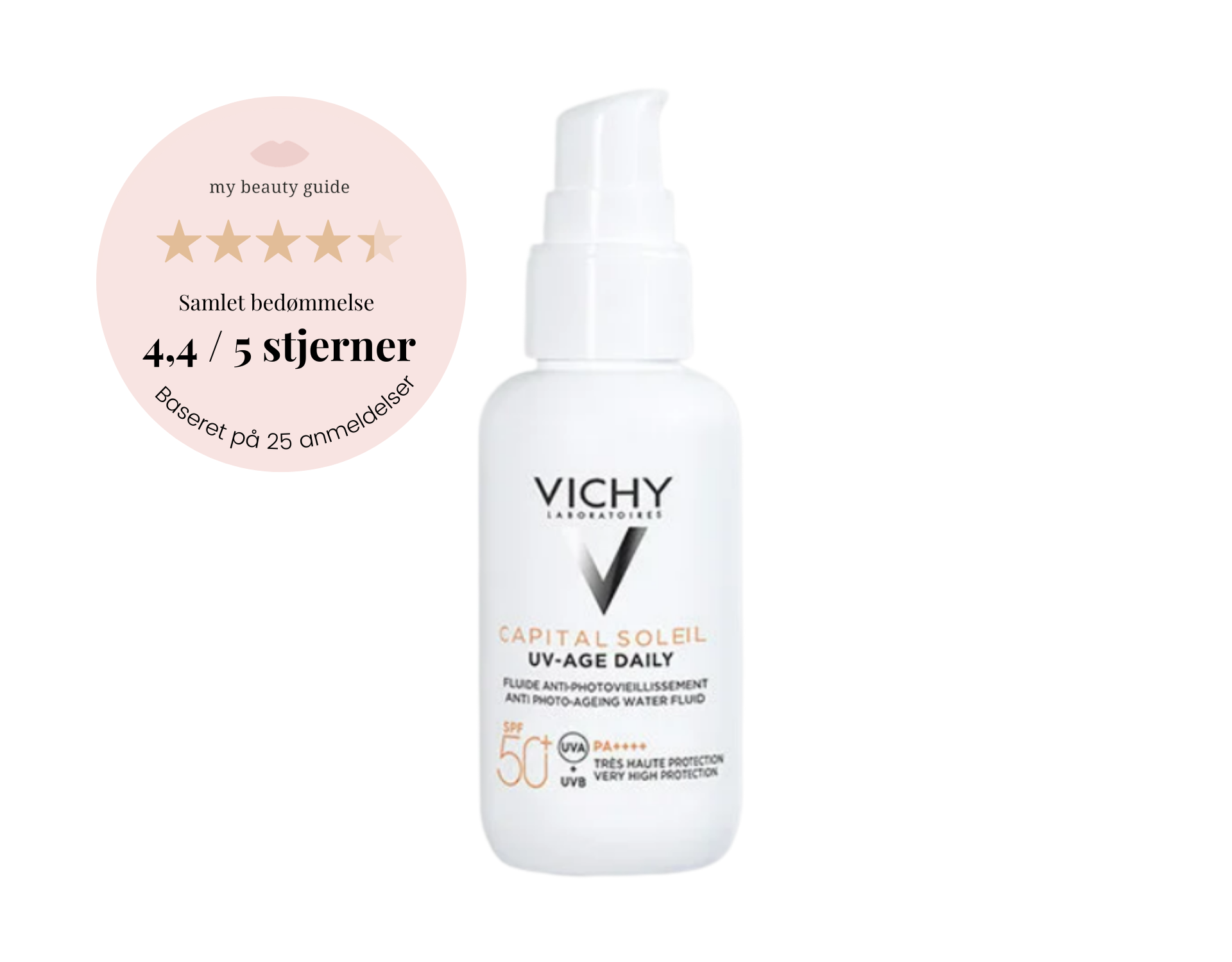 varm vride renovere Anmeldelser af VICHY Capital Soleil UV Age Daily SPF 50+ solcreme - My  Beauty Guide